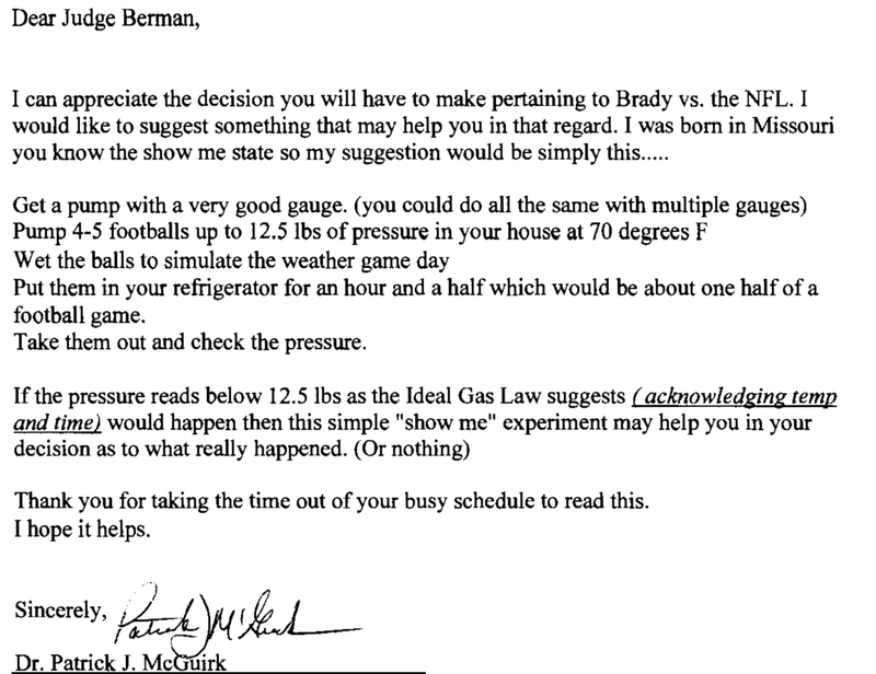 Illustration for article titled Here Are The Anti-NFL Letters Fans Sent The Ballghazi Judge